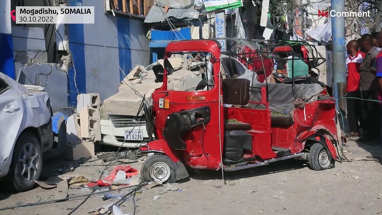 Search for bodies in Somalia’s capital after two bomb blasts
