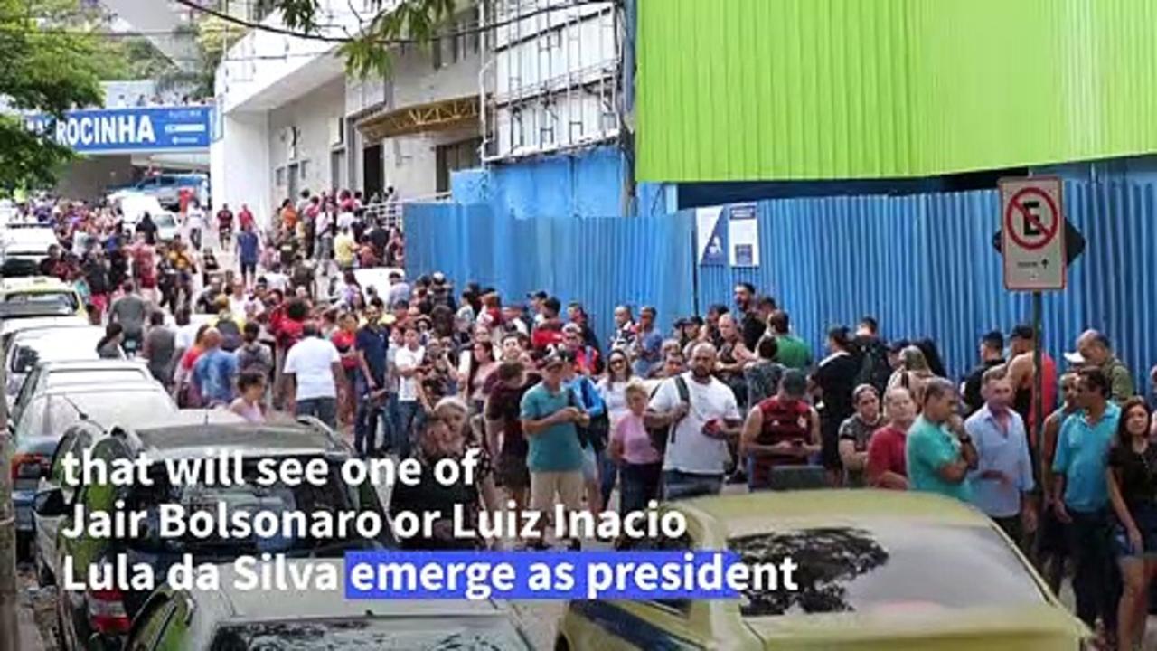 Rio favela residents cast their votes in Brazil's Bolsonaro-Lula runoff