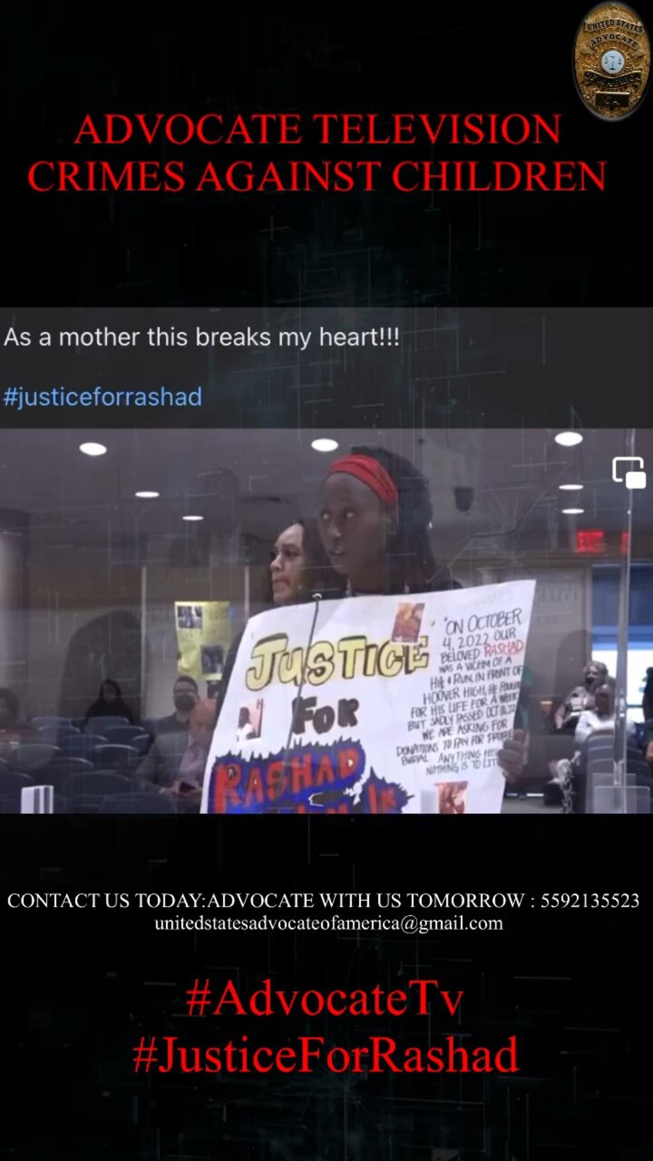 #JusticeForRashad Advocate Tv