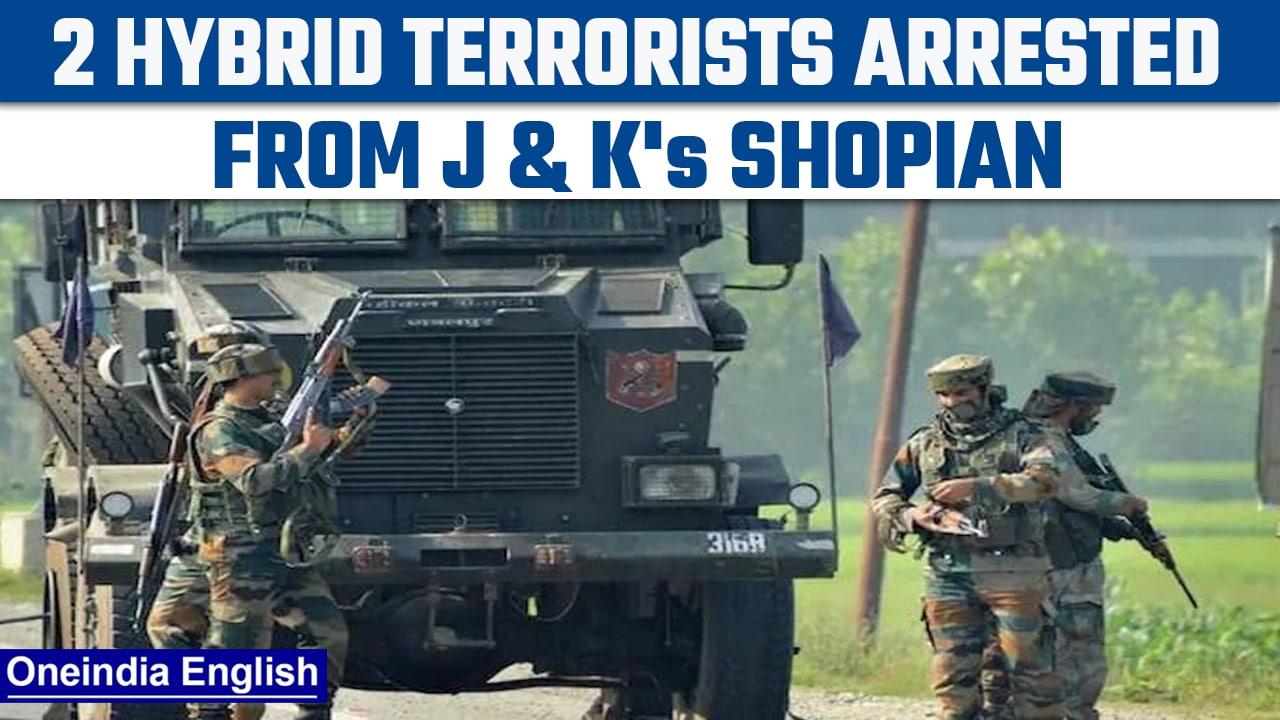 Security forces arrest 2 hybrid terrorists from J&K's Shopian, arms and ammunition recovered