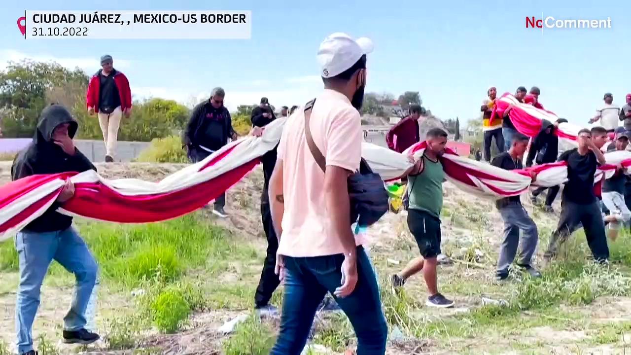 Watch: Venezuelan migrants repelled by rubber bullets at US border