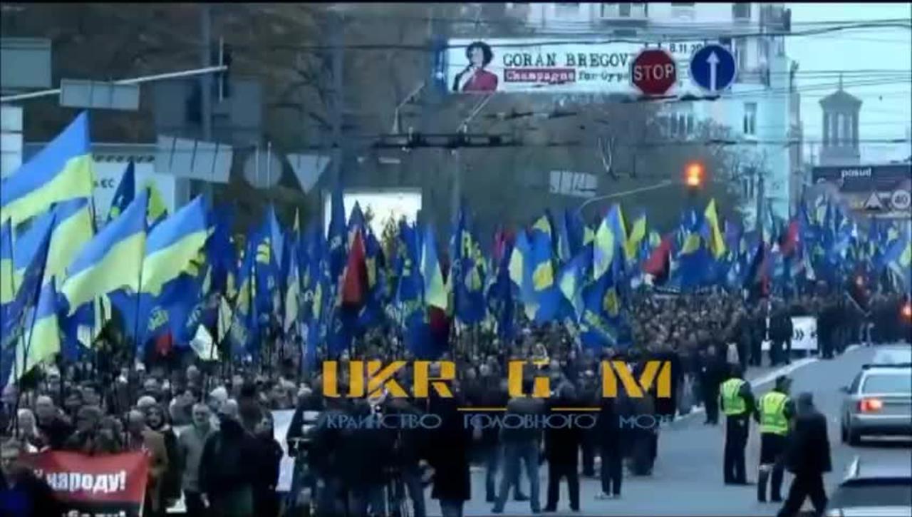 Footage from 2013, when there was neither the annexation of Crimea