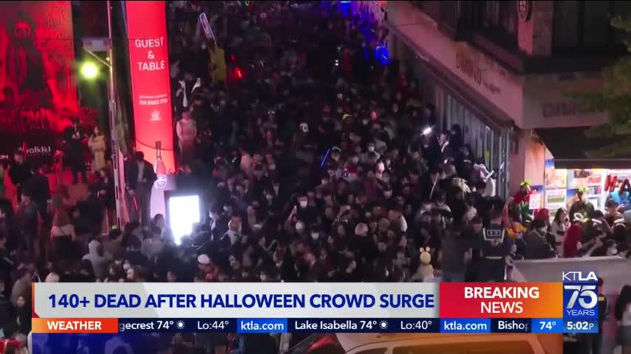 Over 140 people dead after stampede at Halloween event in Seoul, South Korea