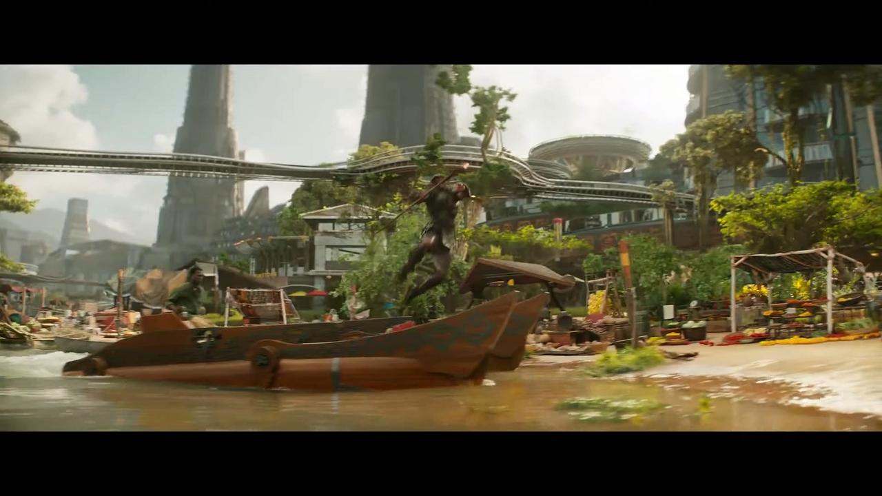BLACK PANTHER 2 WAKANDA FOREVER Movie - Fight on a Boat