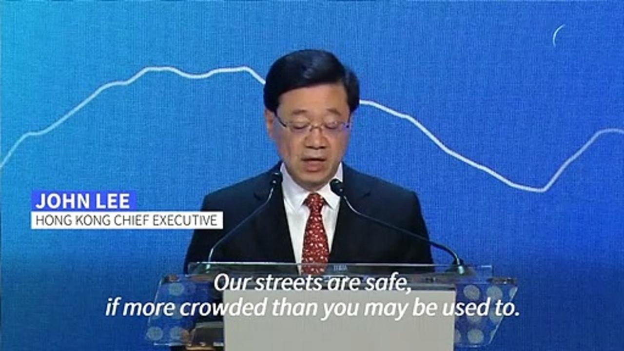 'Social disturbance is clearly in the past' says Hong Kong leader