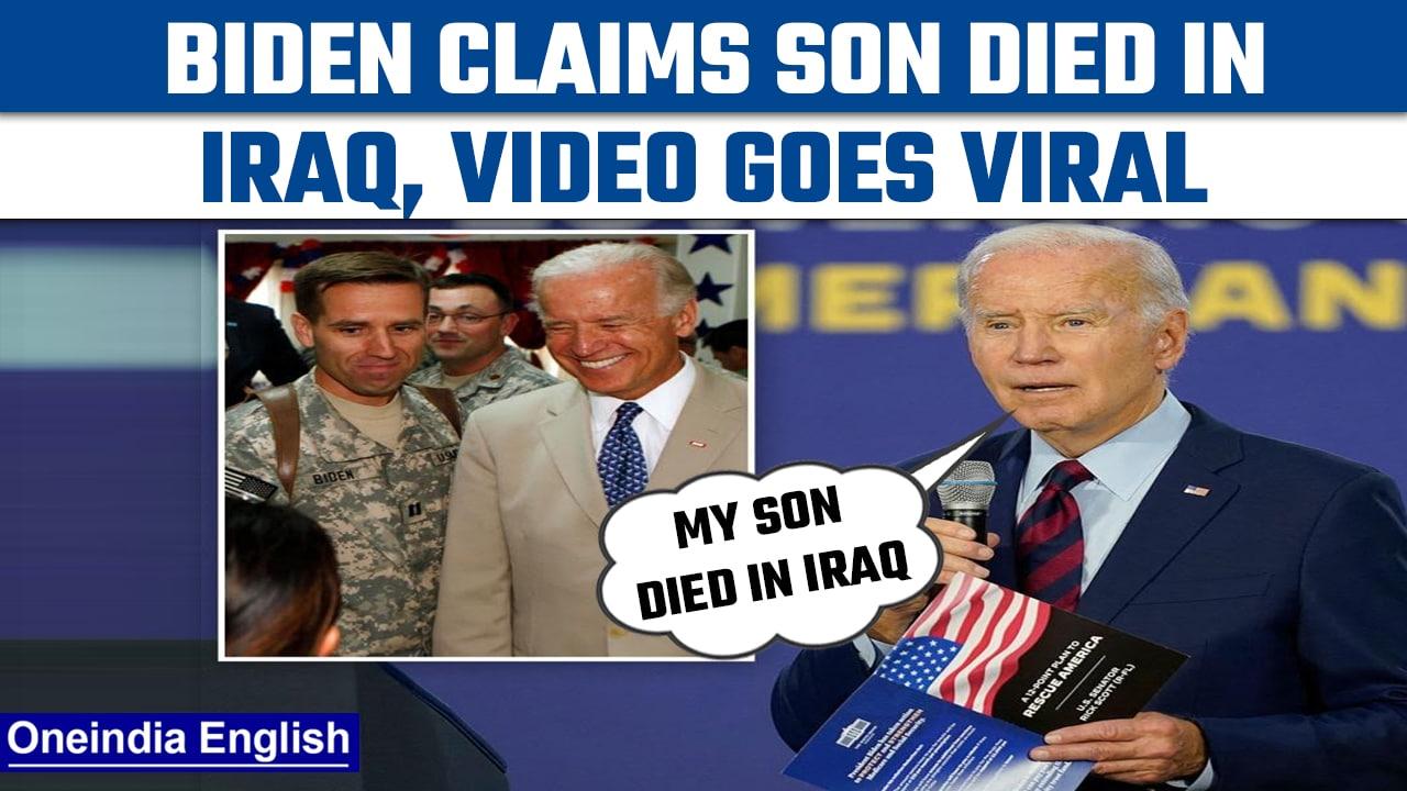 Joe Biden again claims, incorrectly, that his son died in Iraq | Oneindia News *International