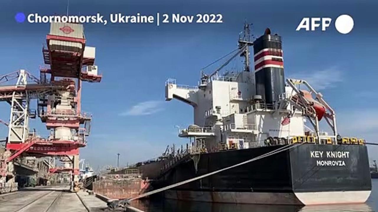 Grain ships leave Ukraine port of Chornomorsk