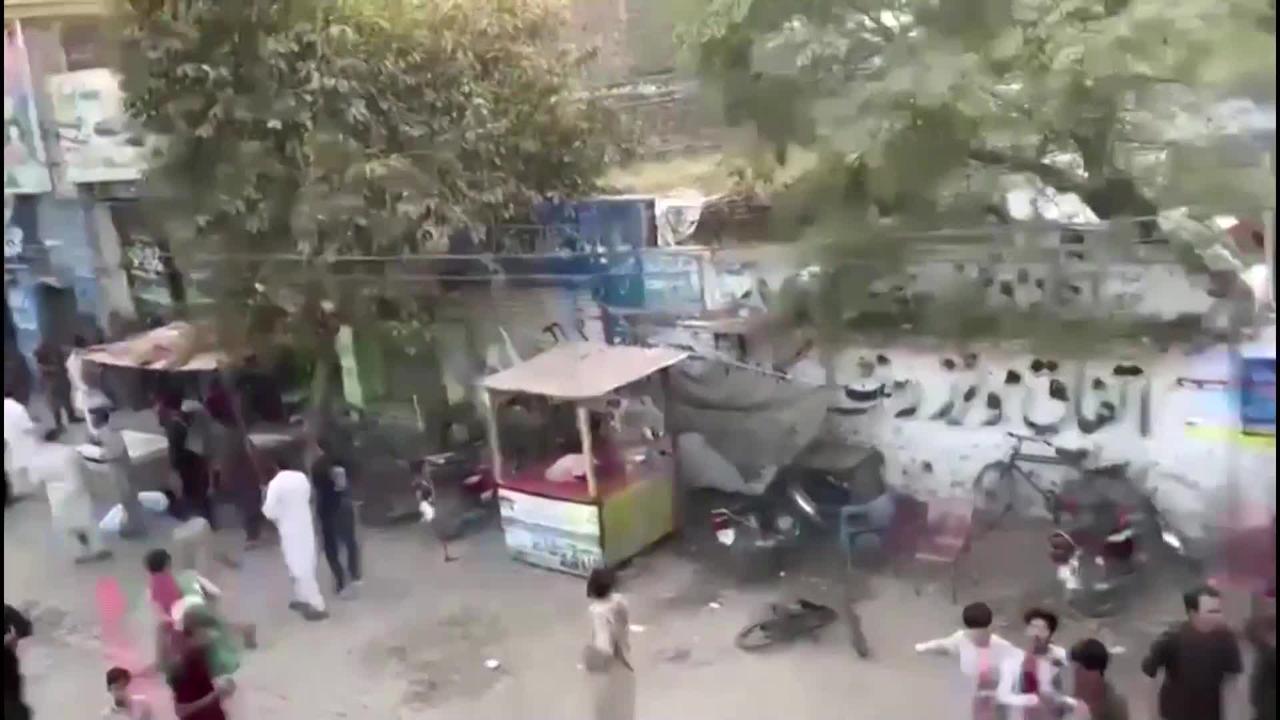 The moment Pakistan's Imran Khan was shot