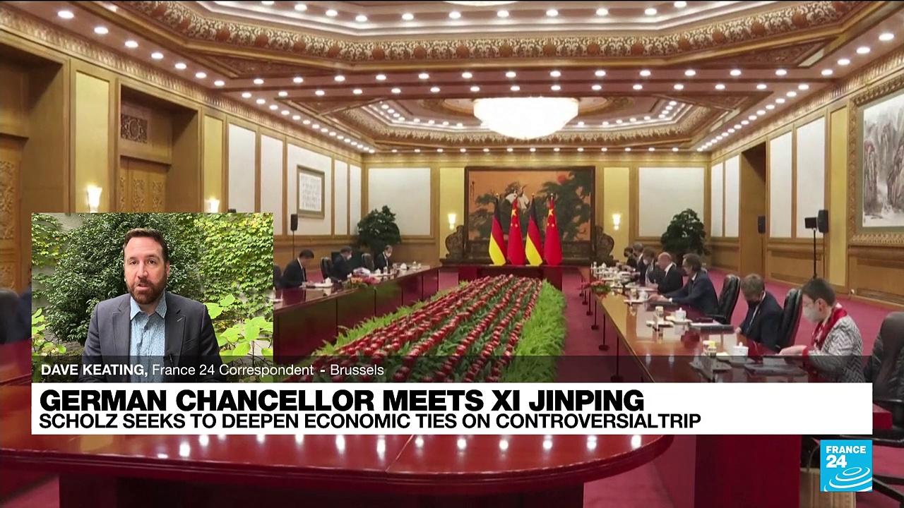 Scholz meets Xi Jinping, seeks to deepen economic ties on controversial trip