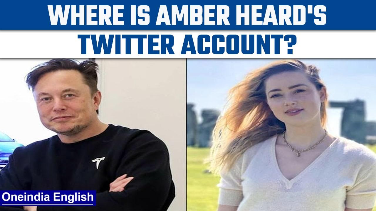 Amber Heard’s Twitter account seems to have disappeared after Elon Musk takeover |Oneindia News*News