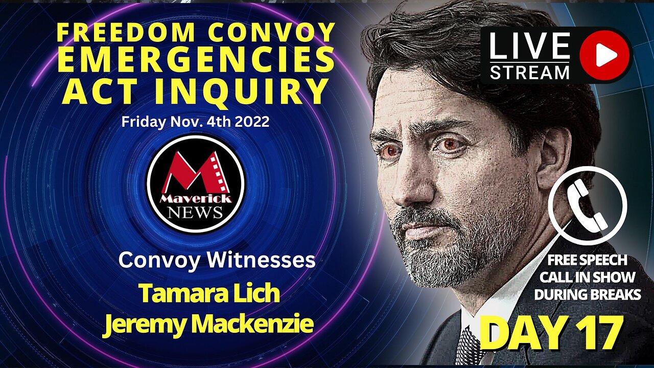 Freedom Convoy Hearings: Emergencies Act Inquiry Livestream News ( Tamara Lich & Jeremy Mackenzie )