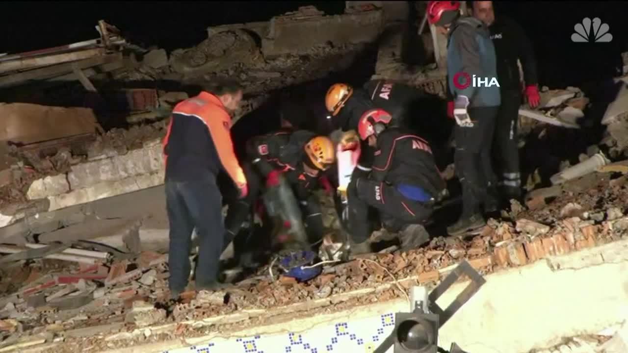 Deadly Earthquake Collapses Buildings In Elazig, Turkey | NBC News