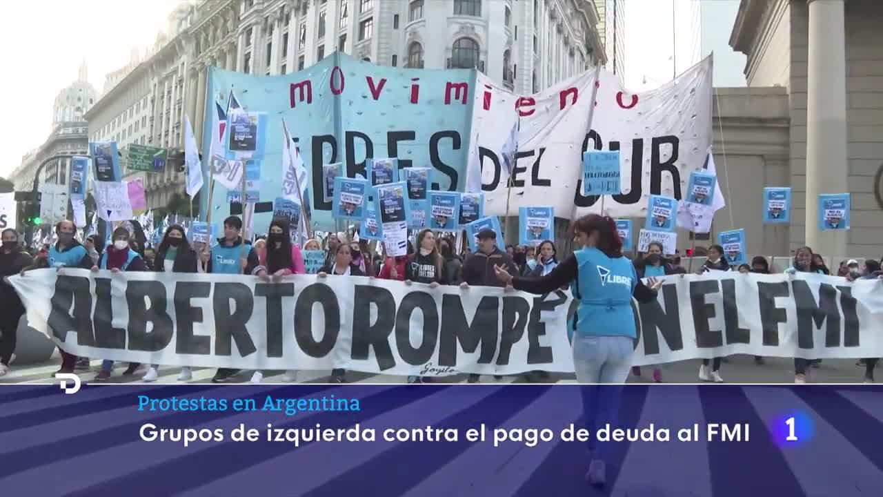 ARGENTINA: PROTESTAS de DISTINTO COLOR político CONTRA la GESTIÓN ECONÓMICA del Gobierno | RTVE