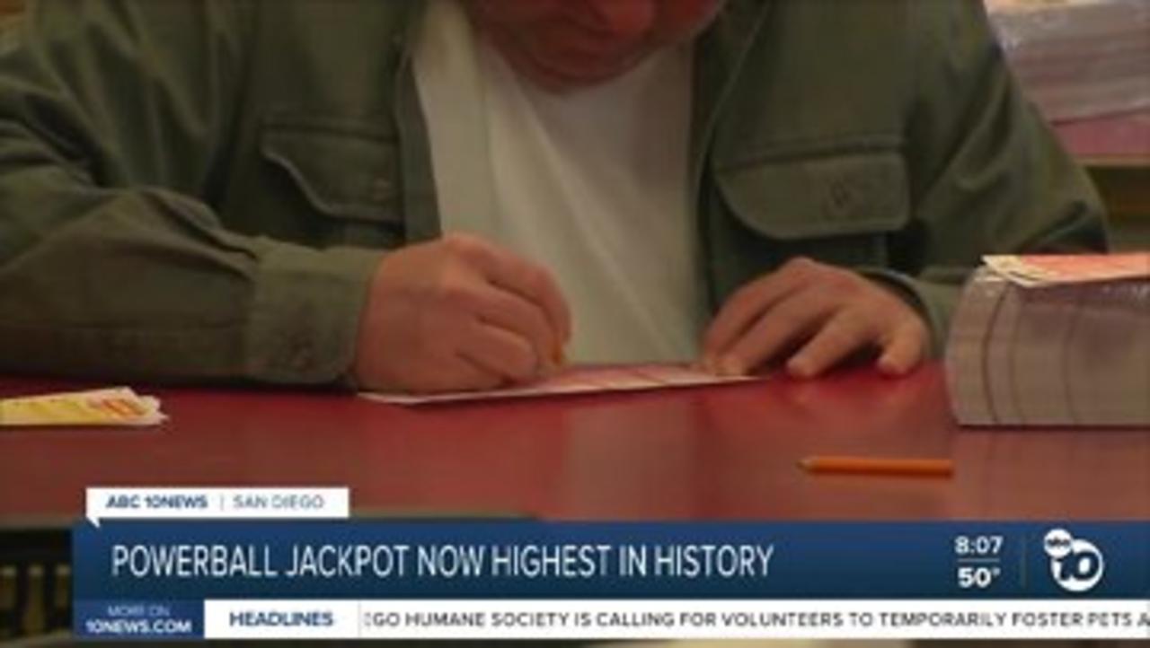 Powerball jackpot highest in history