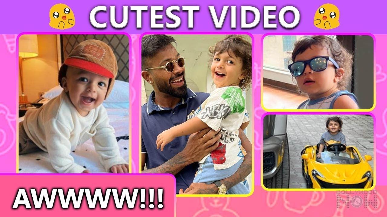 So Cute! Hardik Pandya's Son Agastya's Fun, Masti With Dad, Plays Cricket Adorable Videos