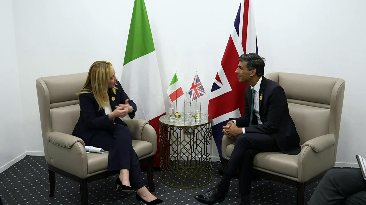 Rishi Sunak meets Italian PM Meloni ahead of COP27 summit