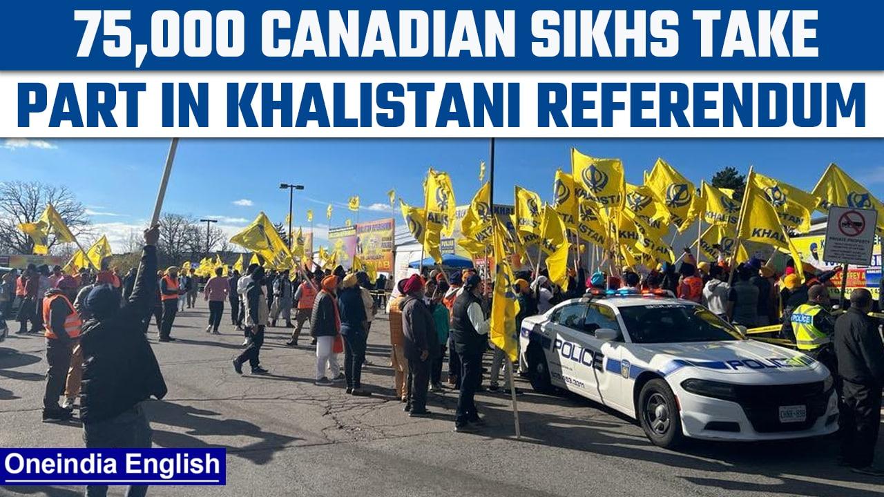 Canadian Sikhs participate in Khalistani referendum in Brampton | Oneindia News *News