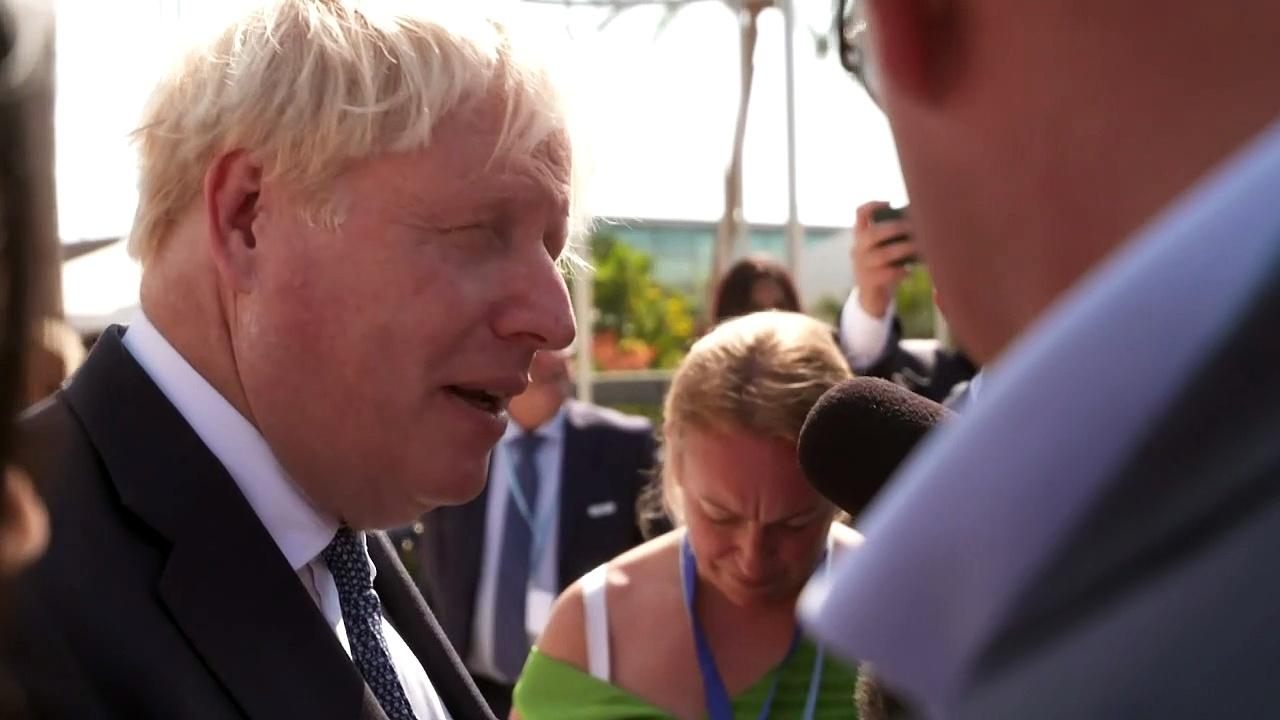 Johnson asked whether his presence at COP27 upstages Sunak