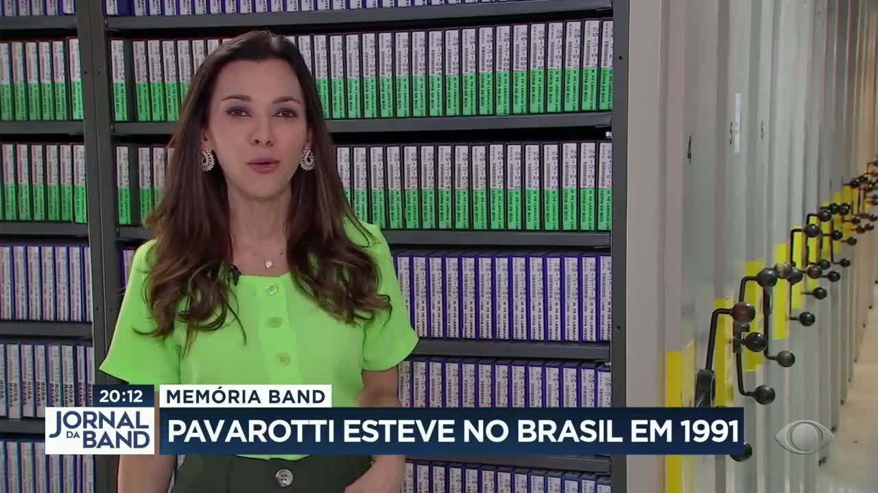 Memória Band: Pavarotti esteve no Brasil em 1991