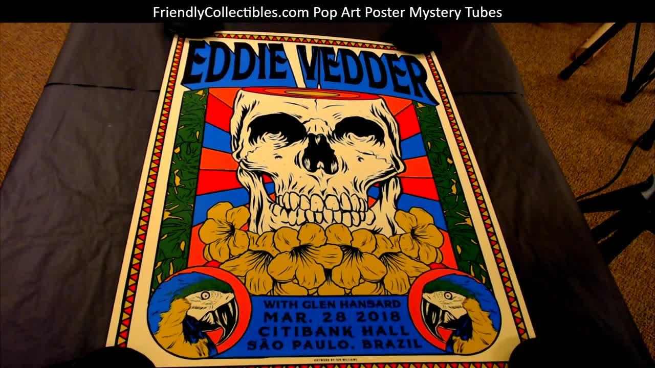 Eddie Vedder Sao Paulo Brazil Poster
