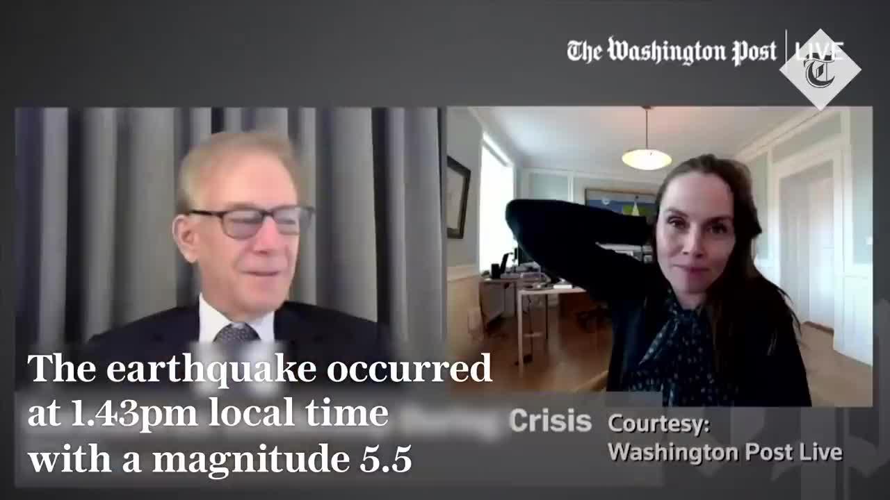 Iceland: PM's interview interrupted by earthquake with magnitude of 5.5