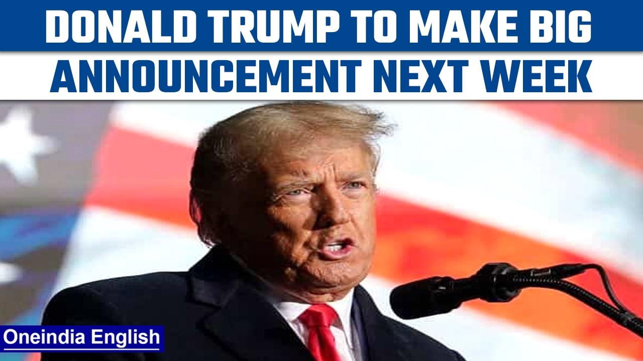 Donald Trump hints at running presidential campaign, to make ‘big announcement’ | Oneindia News*News