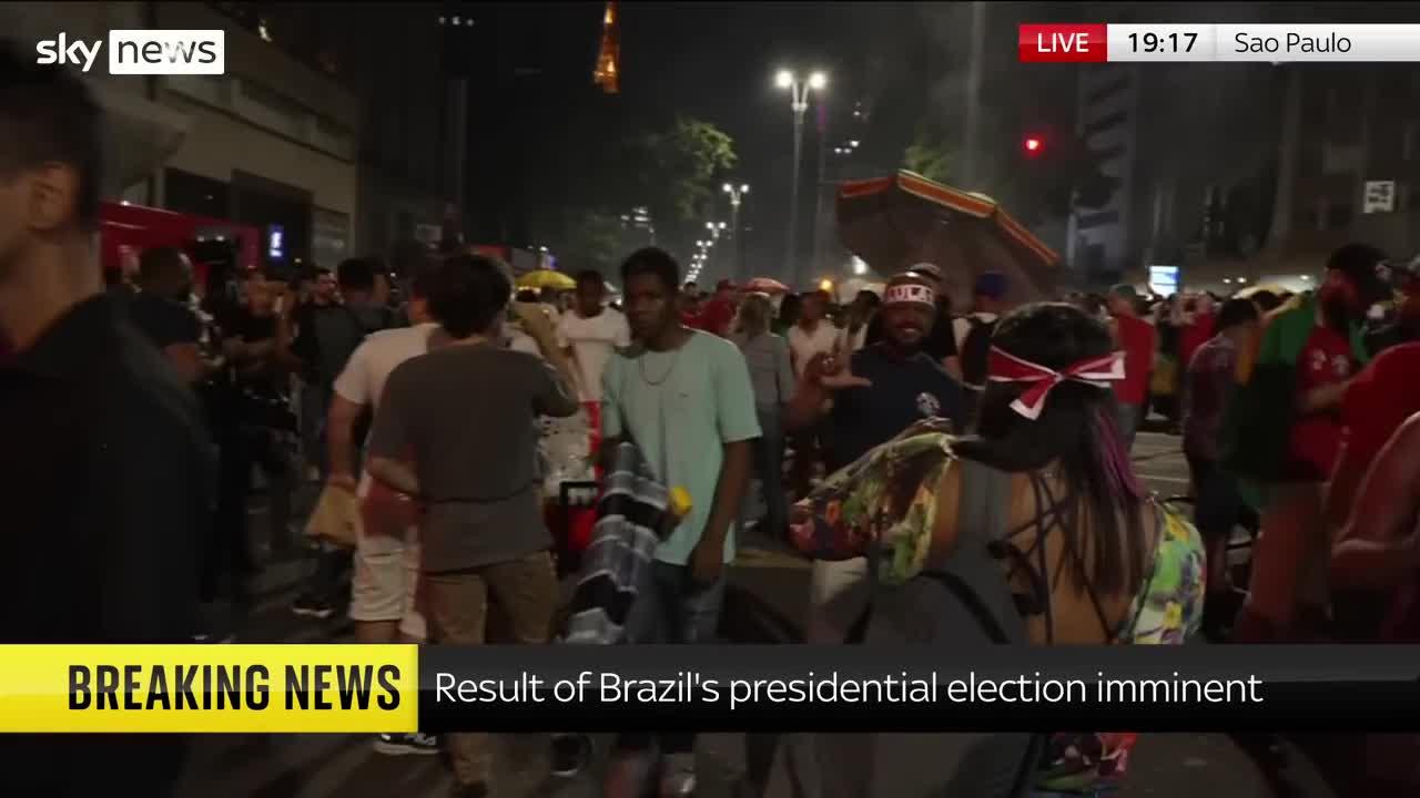 Lula supporters jubilant in Sao Paulo as they smell victory