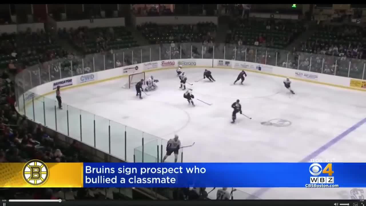 Bruins sign prospect Mitchell Miller who bullied classmate!
