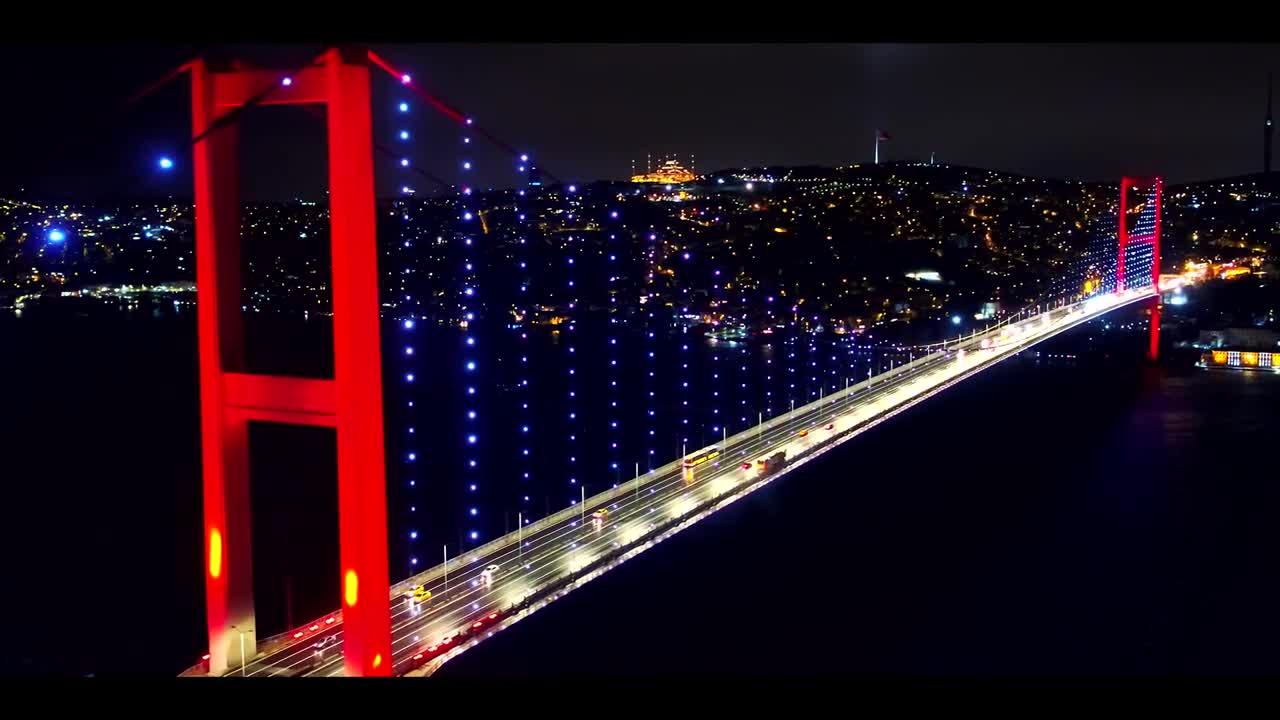 Istanbul Bosphorus Bridge At Night | Vibes of Istanbul