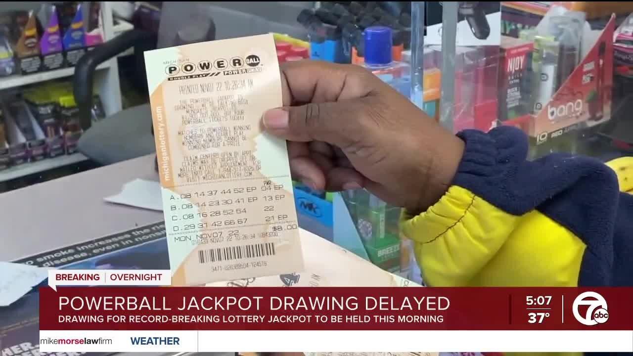 Drawing delayed for $1.9 billion record Powerball jackpot