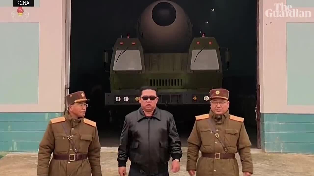 Kim Jong-un stars in film of missile launch on North Korean TV
