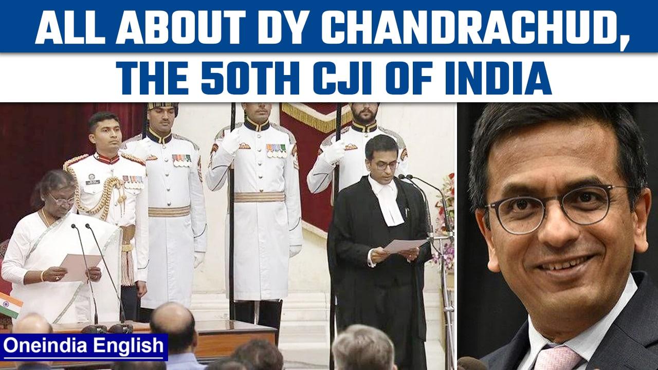 Justice DY Chandrachud takes oath as the 50th Chief Justice of India | Oneindia News *News