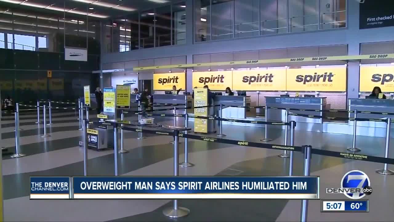 Overweight man: Spirit Airlines 'embarrassed' me after taking away my seat