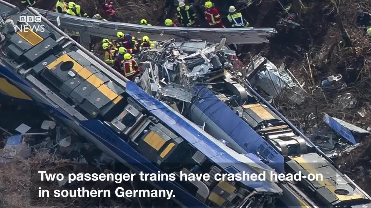 Germany train crash: Several killed near Bavarian town of Bad Aibling - BBC News