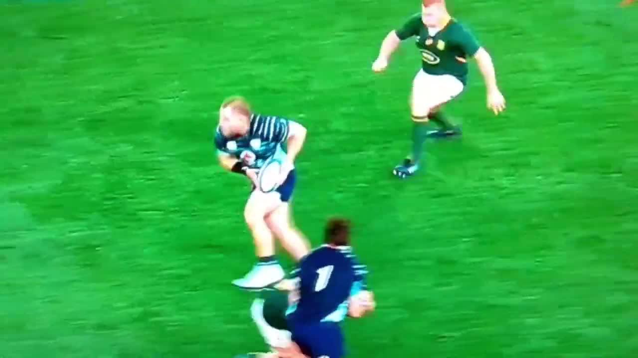 Was Ireland's try a forward pass? Don't ask a Springbok fan..
