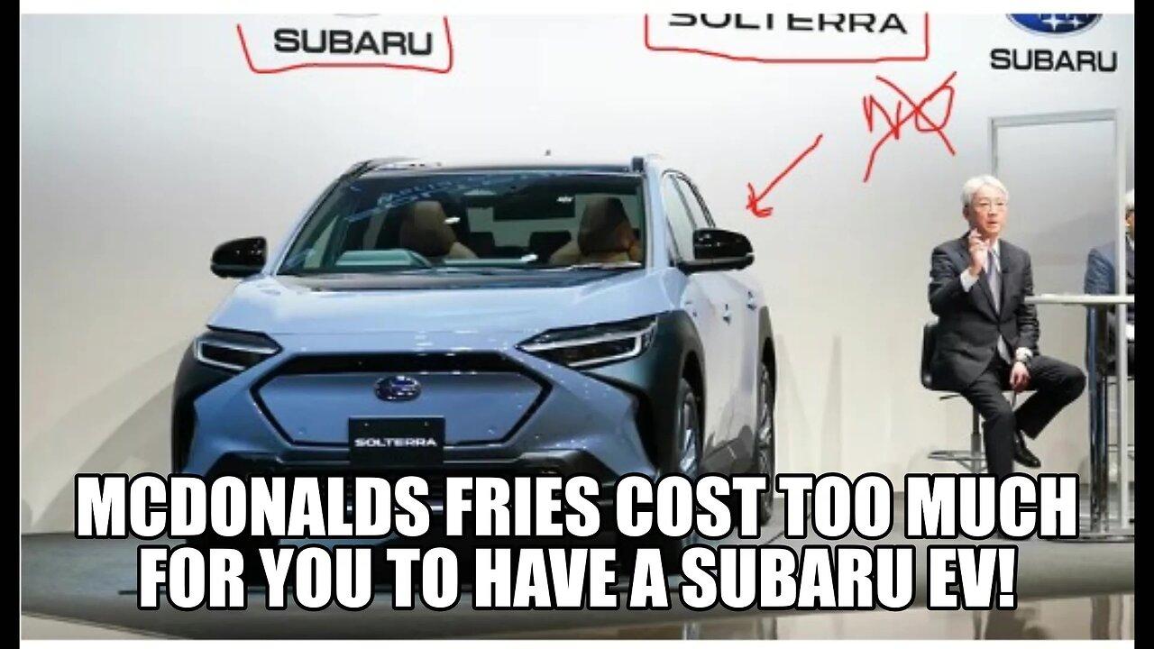 Subaru isn't investing in US EV production because McDonald's pay is too high????