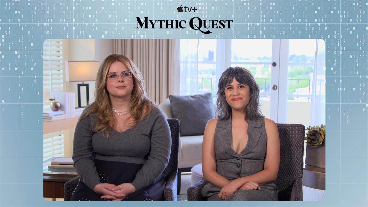 David Hornsby, Jessie Ennis and Ashly Burch, on Apple TV + MYTHIC QUEST Season 3