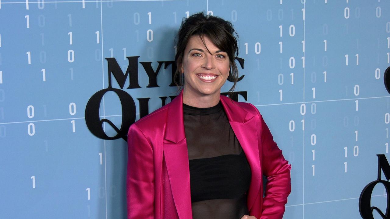 Megan Ganz attends Apple TV+'s 'Mythic Quest' season 3 premiere in Los Angeles