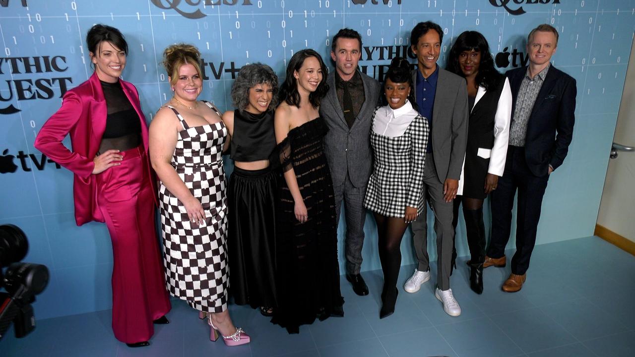 The Cast of 'Mythic Quest' Pose Together at their Season 3 Premiere in Los Angeles