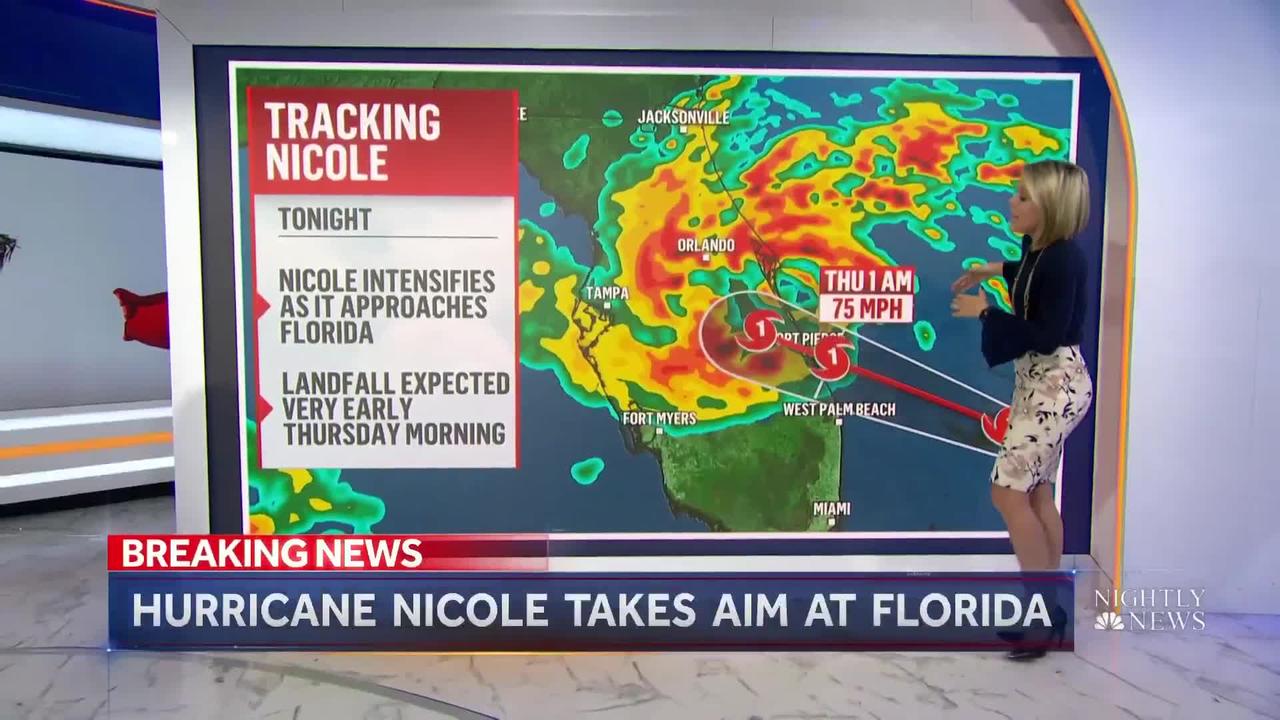 Florida Bracing For Hurricane Nicole’s Impact Ahead Of Landfall