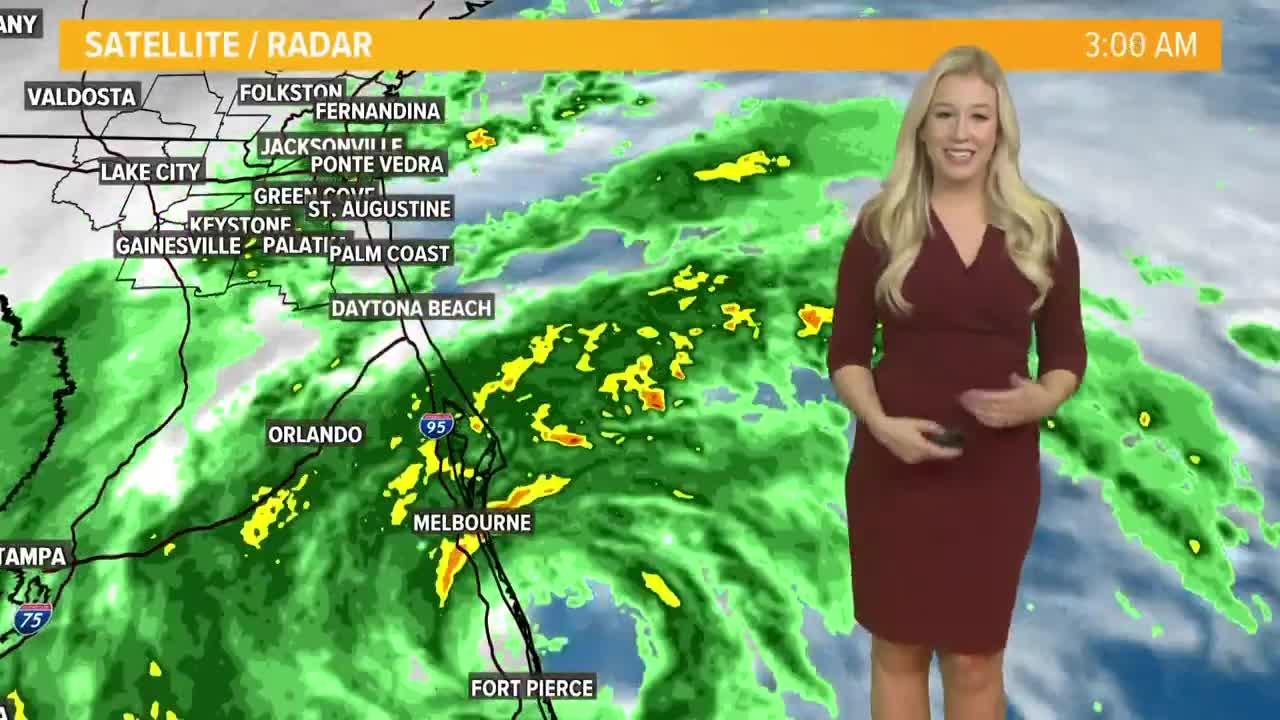 Satellite radar look at Hurricane Nicole