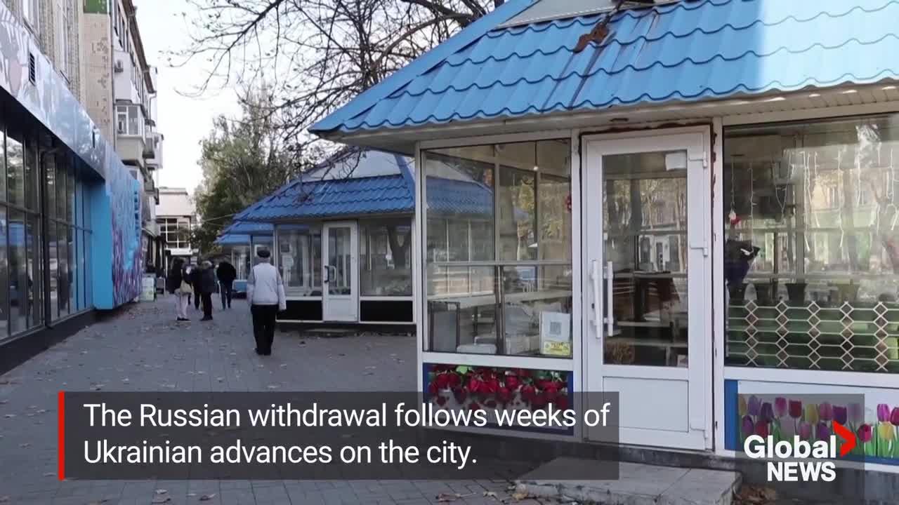 Moscow orders withdrawal of Russian troops from occupied Ukrainian city of Kherson