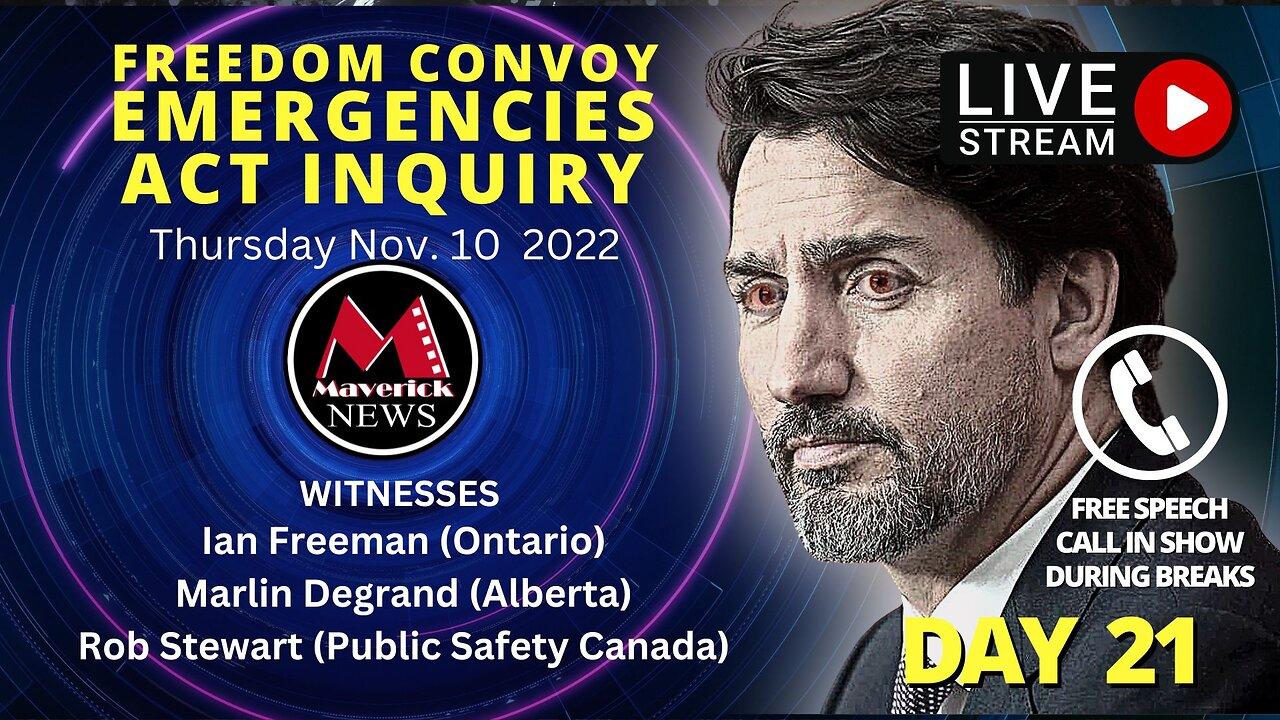 Freedom Convoy Inquiry: Trudeau's Emergencies Act Hearing: Livestream News