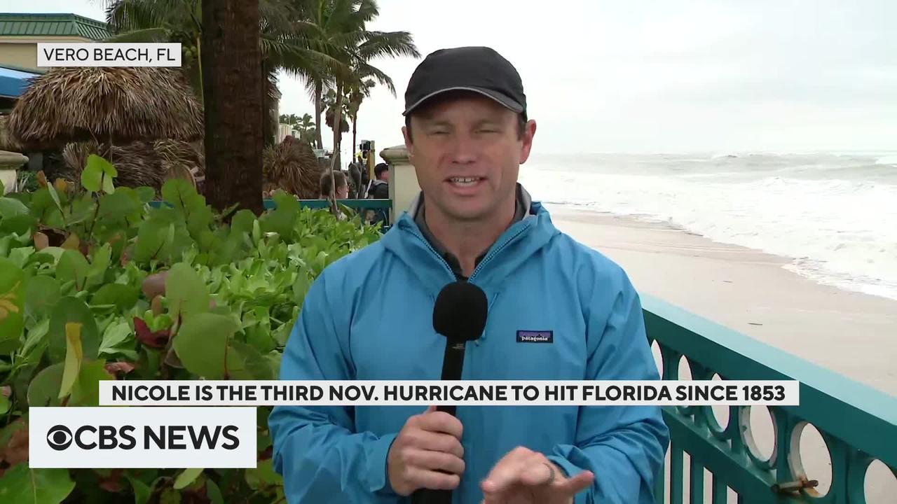Hurricane Nicole weakens to tropical storm over Florida