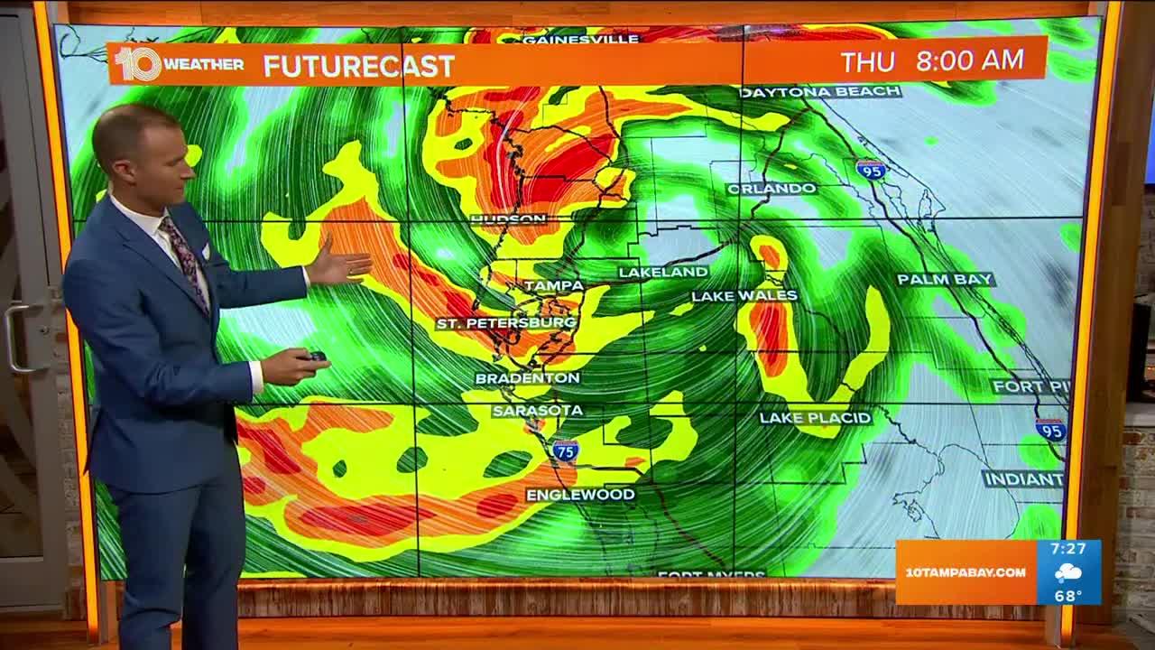 7 a.m. Thursday | Tropical Storm Nicole loses strength as it moves across Florida