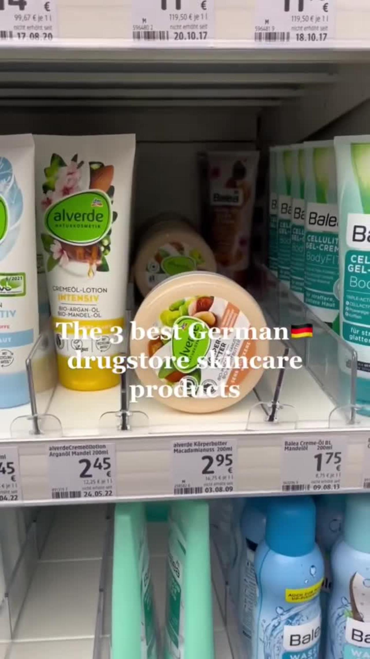 The 3 best German🇩🇪 drugstore skincare products #shorts