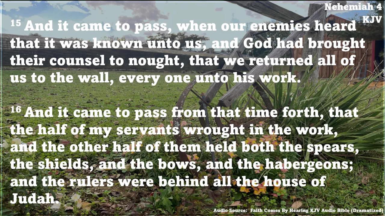 Nehemiah 4 - Hostility Towards Rebuilding The Wall