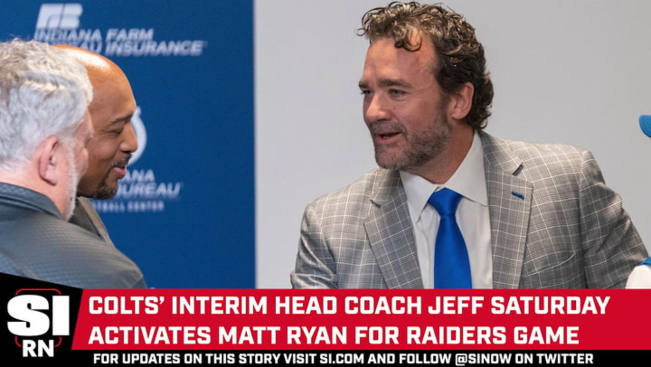 Jeff Saturday Says QB Matt Ryan Will Be Active for Colts Against Raiders