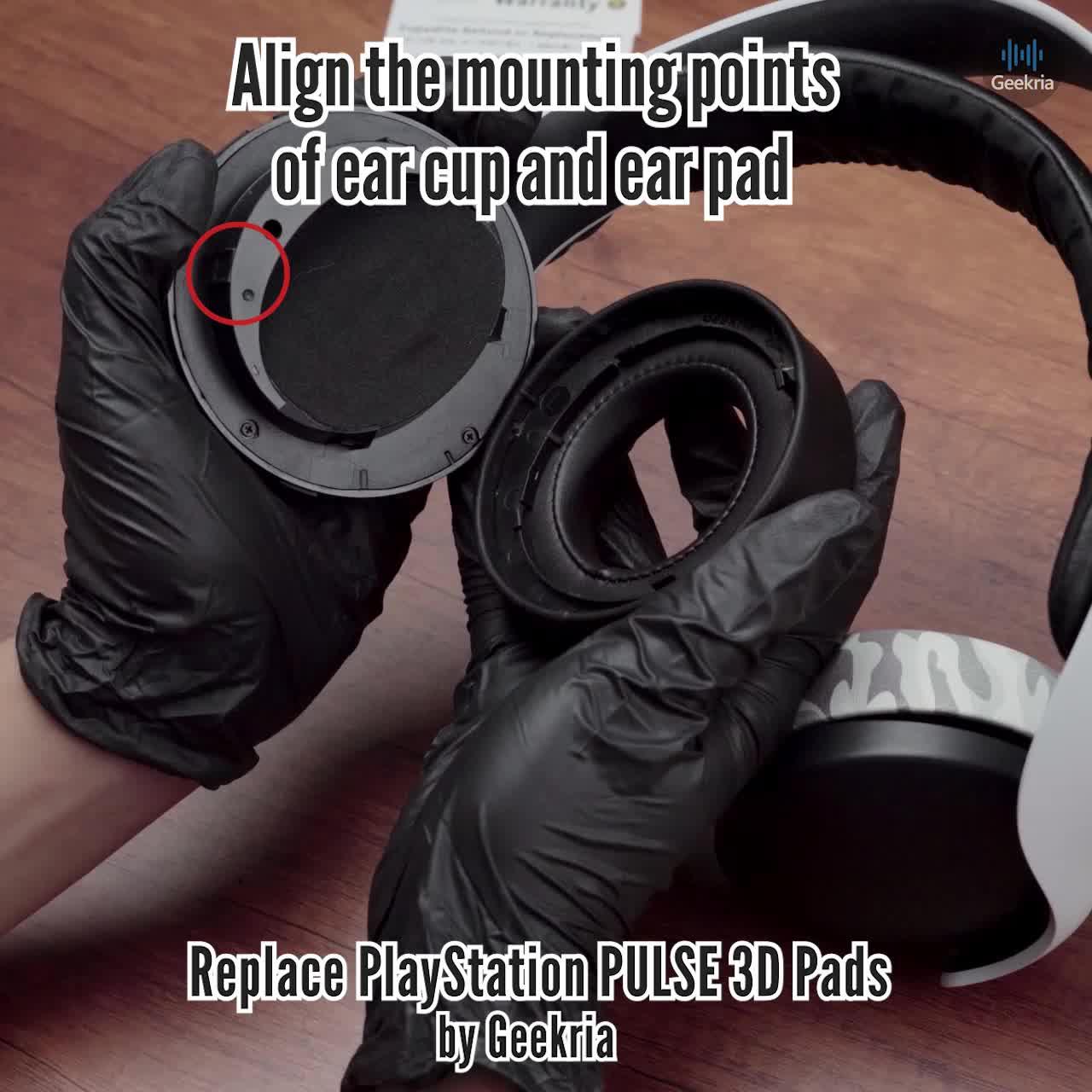 How to Replace PlayStation PULSE 3D  Headphones Ear Pads / Cushions | Geekria