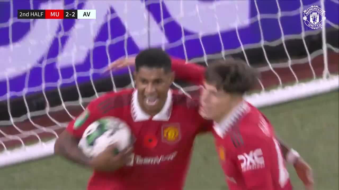 Manchester United vs Aston Villa Carabao cup Highlights